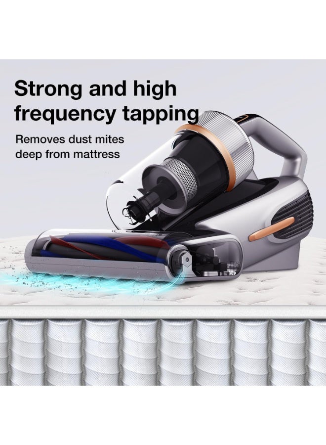 Jimmy BX7 Pro Mite Vacuum Cleaner 700 W Powerful Mattress Cleaner with UV-C Light, Dust Mite Sensor, Ultrasonic Function, 16 Kpa Suction Handheld Vacuum Cleaner for Mattress, Sofa, Bed, Grey - Image 3