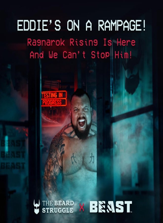 The Beard Struggle The Beast Line Beard Growth Oil for Men Ragnarok Rising Eddie Hall Beast Line - Signature Edition - Night Liquid Elixir Beard Oil & Beard Softner - Image 3