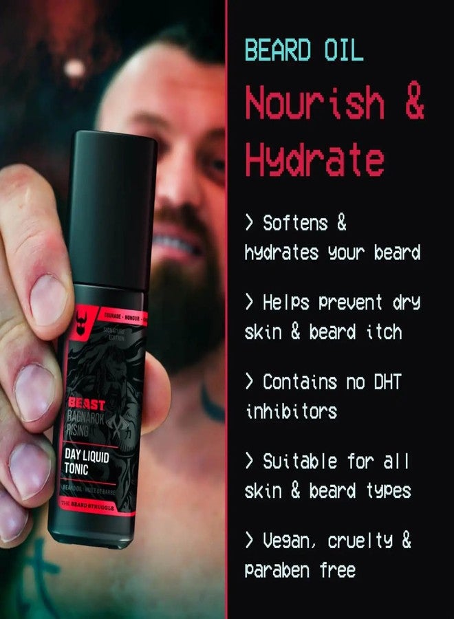 The Beard Struggle The Beast Line Beard Growth Oil for Men Ragnarok Rising Eddie Hall Beast Line - Signature Edition - Night Liquid Elixir Beard Oil & Beard Softner - Image 2