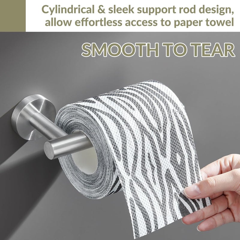 APLusee Brushed Nickel Toilet Paper Holder, 304 Stainless Steel Tissue Holder for Bathroom Wall, Heavy Duty Paper Roll Dispenser Wall Mounted - Image 5