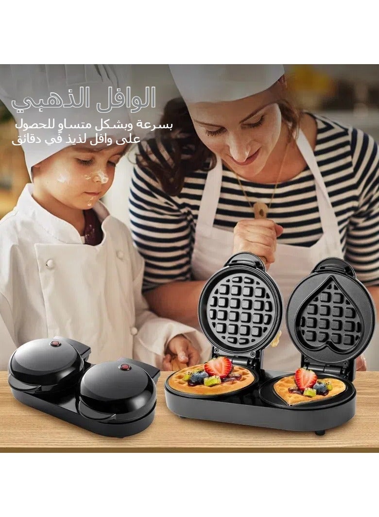 عام مصنع وافل منزلي متعدد الوظائف، مصنّع صغير لالساندويشات الدائرية والهشيمة الشكل. هو أيضاً مصنع خبز للخبز المخبوز، آلة صباحية تخدم عملية إنتاج الأطعمة للعائلة. - Image 2