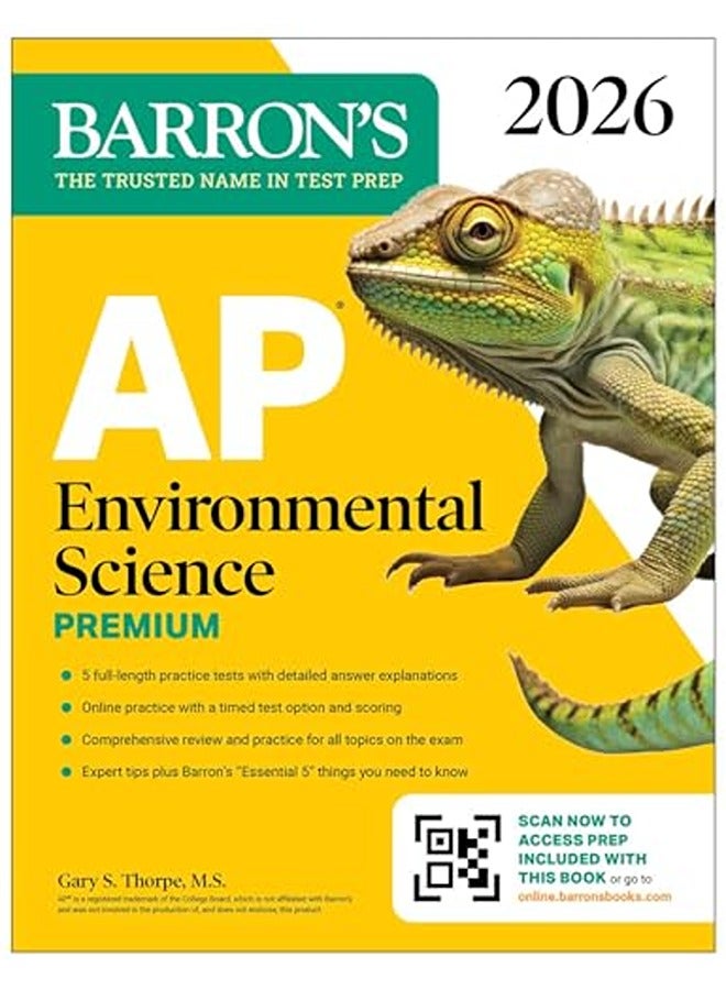 Ap Environmental Science Premium, 2026: Prep Book With 5 Practice Tests + Comprehensive Review + Onl