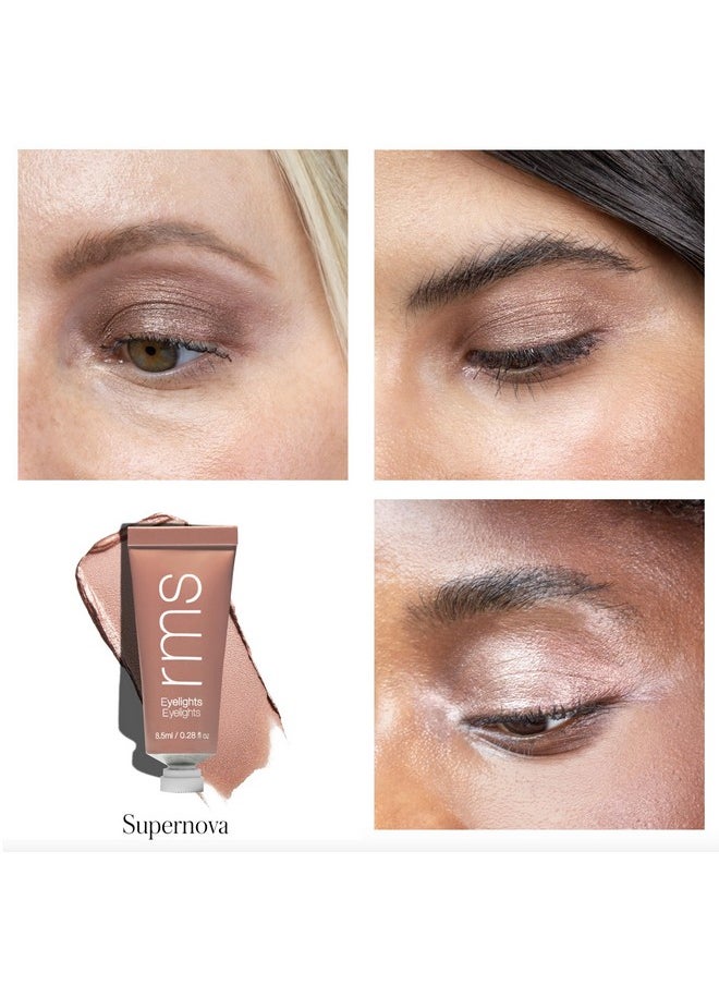 RMS Beauty Eyelights Cream Eyeshadow - Metallic Eyeshadow, Creamy Eyeshadow, Liquid Eyeshadow, Sparkly Eyeshadow, Cream Eye Shadow, Sparkle Eyeshadow  - Image 2