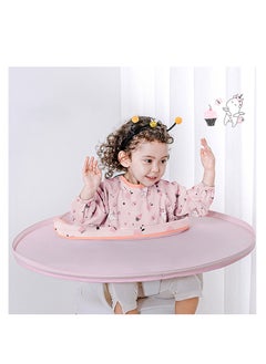 Asher Infant To Toddler Sturdy Feeding Table Dinning Table With Bibs Pink