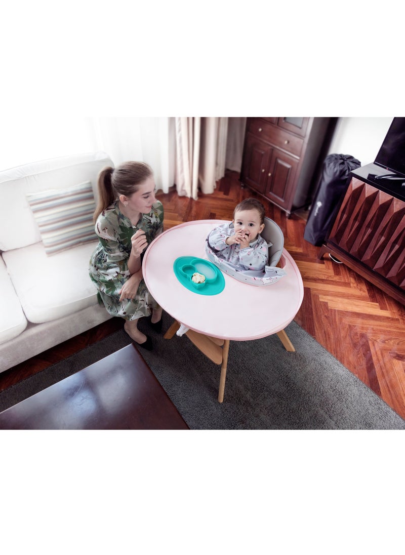 Factory Price - Asher Infant To Toddler Sturdy Feeding Table Dinning Table With Bibs Pink - Image 1
