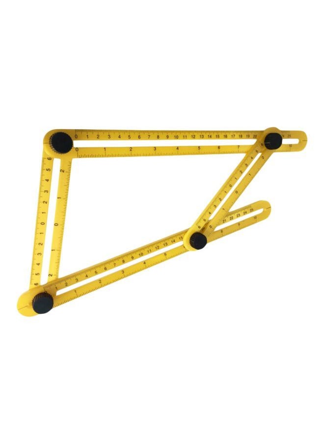 NIBEMINENT Four-Sided Folding Ruler Yellow/Black 30x25centimeter  - Image 1