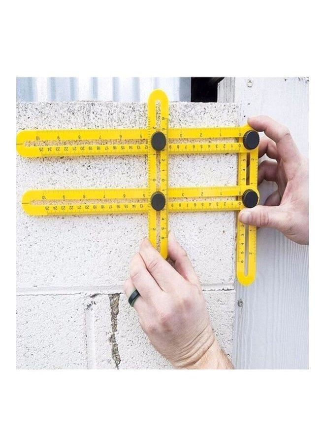 NIBEMINENT Four-Sided Folding Ruler Yellow/Black 30x25centimeter  - Image 5