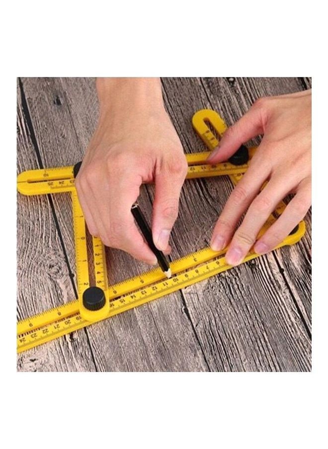 NIBEMINENT Four-Sided Folding Ruler Yellow/Black 30x25centimeter  - Image 4