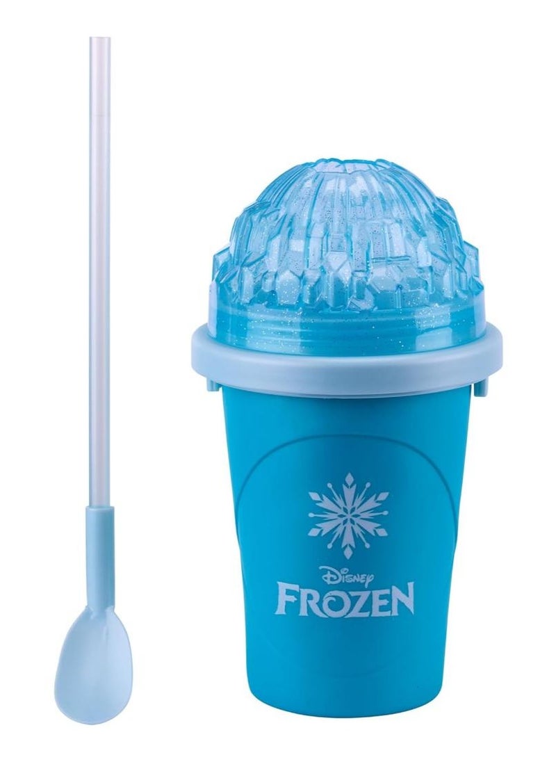 CHILLFACTOR - Chill Factor Disney Frozen Slushy Maker - Elsa | Reusable Cup | Homemade Frozen Slushies | Portable Slushy Maker | Squeeze Cup | DIY Milkshake Maker | Fun Gift for Kids - Image 1