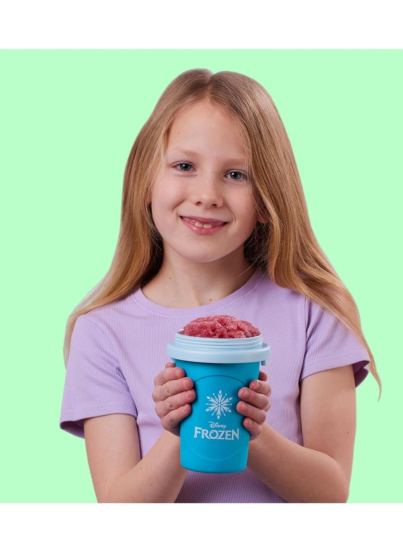 CHILLFACTOR - Chill Factor Disney Frozen Slushy Maker - Elsa | Reusable Cup | Homemade Frozen Slushies | Portable Slushy Maker | Squeeze Cup | DIY Milkshake Maker | Fun Gift for Kids - Image 1