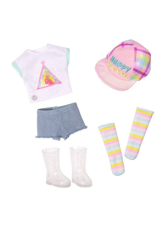 Glitter Girls - Astrid 14 Inch Poseable Doll Red Hair & Hazel Eyes Camping Outfit Matching Cap And Glitter Boots Toys Clothes And Accessories For Kids Ages 3+ - Image 1