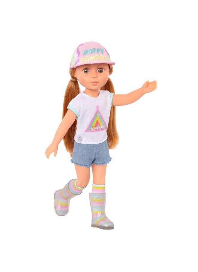 Glitter Girls - Astrid 14 Inch Poseable Doll Red Hair & Hazel Eyes Camping Outfit Matching Cap And Glitter Boots Toys Clothes And Accessories For Kids Ages 3+ - Image 1