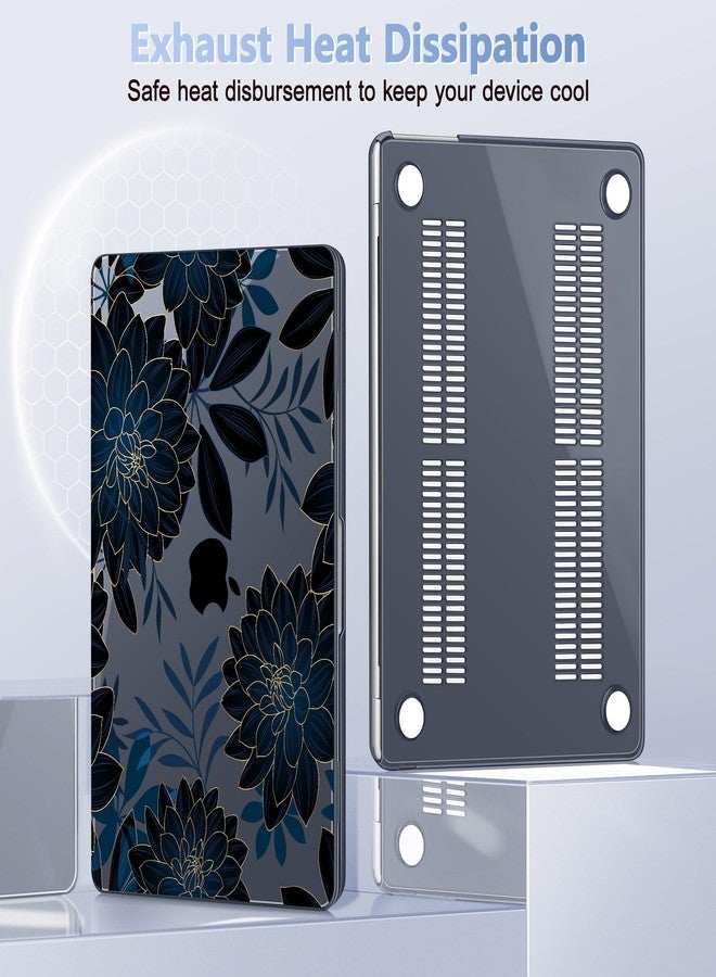 May Chen for M4 MacBook Air 13.6 Inch Case 2025 2024 2023 2022 Release Models: A3240 A3113 M3 A2681 M2, Plastic Hard Shell Case for MacBook Air 13.6" with Retina Display Fits Touch ID, Luxury Dahlia - Image 5