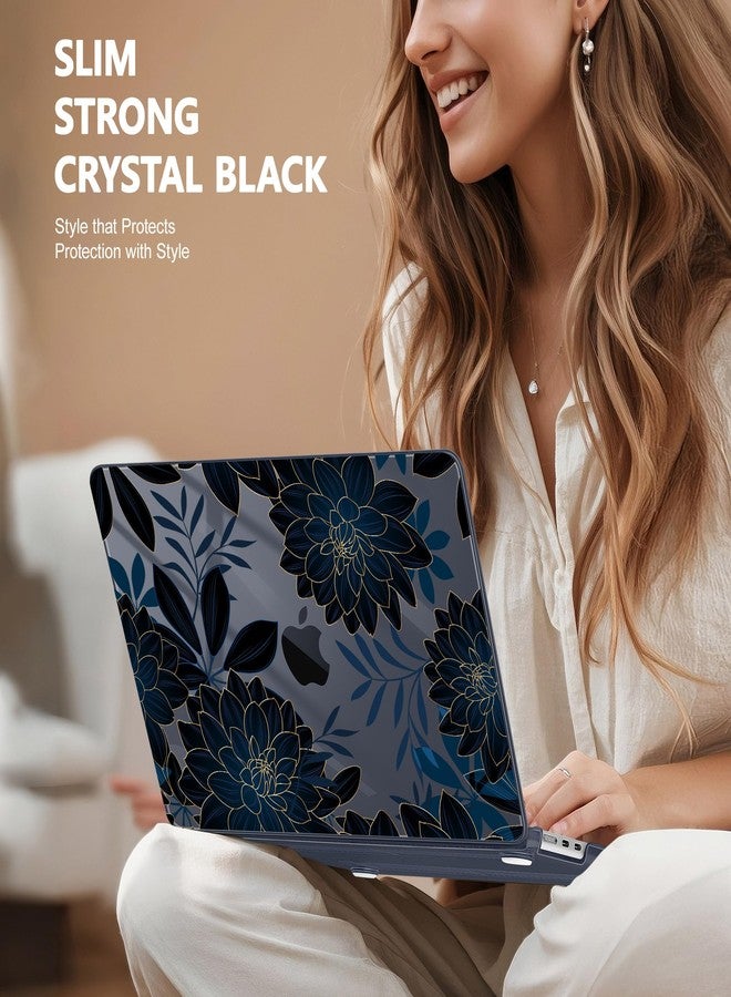 May Chen for M4 MacBook Air 13.6 Inch Case 2025 2024 2023 2022 Release Models: A3240 A3113 M3 A2681 M2, Plastic Hard Shell Case for MacBook Air 13.6" with Retina Display Fits Touch ID, Luxury Dahlia - Image 4