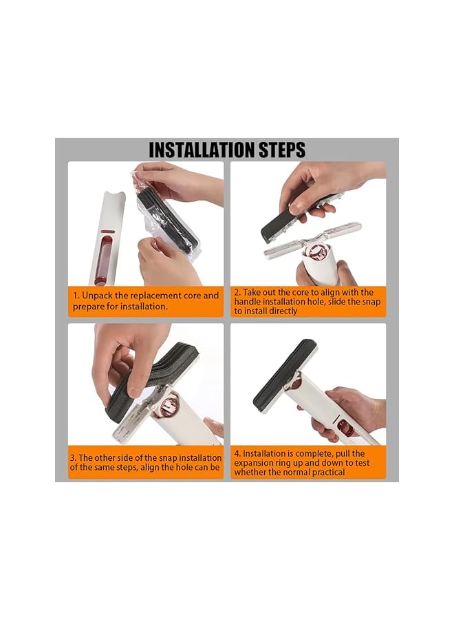 promass Desktop Mini Mop (Sponge), Self Squeezing Portable Mop, Lazy No Wash Powerful Absorbent Mop, Wet and Dry Cleaning System for Small Spaces, For Window and Kitchen Cleaning. - Image 3