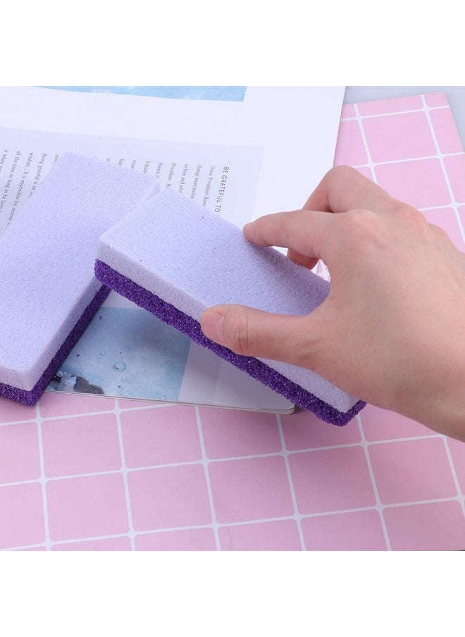 Healifty 2pcs Foot Care Exfoliator Pedicure Tool Foot Pumice Stone Block Remover Scrubber Dead Hard Skin Remover Cleaner remover for feet(Purple)  - Image 5