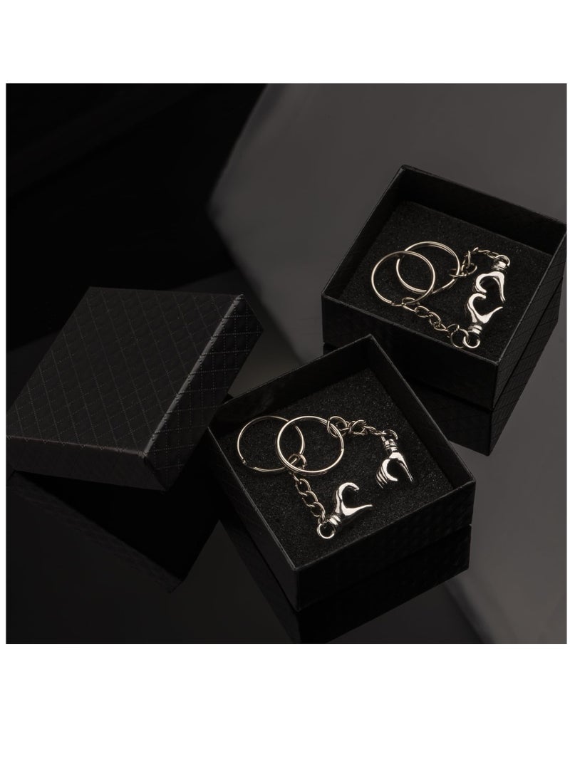 SOLARAE Cute Keychain for Boyfriend Funny Valentines Gifts, Matching Keychains for Best Friends Boyfriend Girlfriend, Cute Couple Gifts for Boyfriend Keychain - Image 4