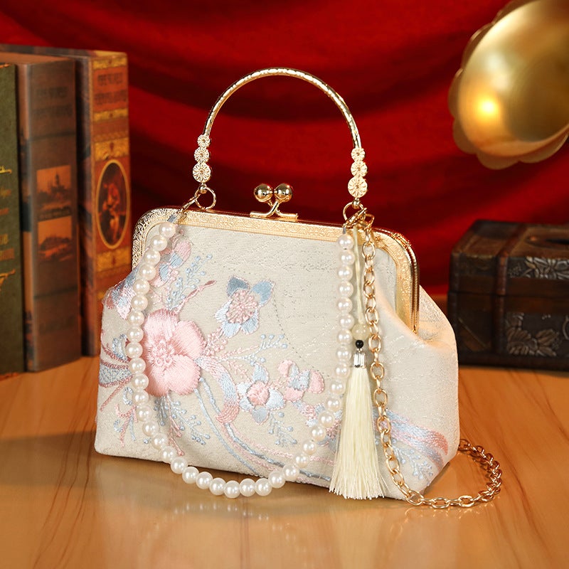 Chinese Floral Retro Crossbody Bag - Image 1