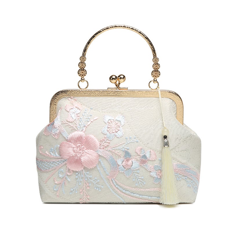 Chinese Floral Retro Crossbody Bag - Image 5