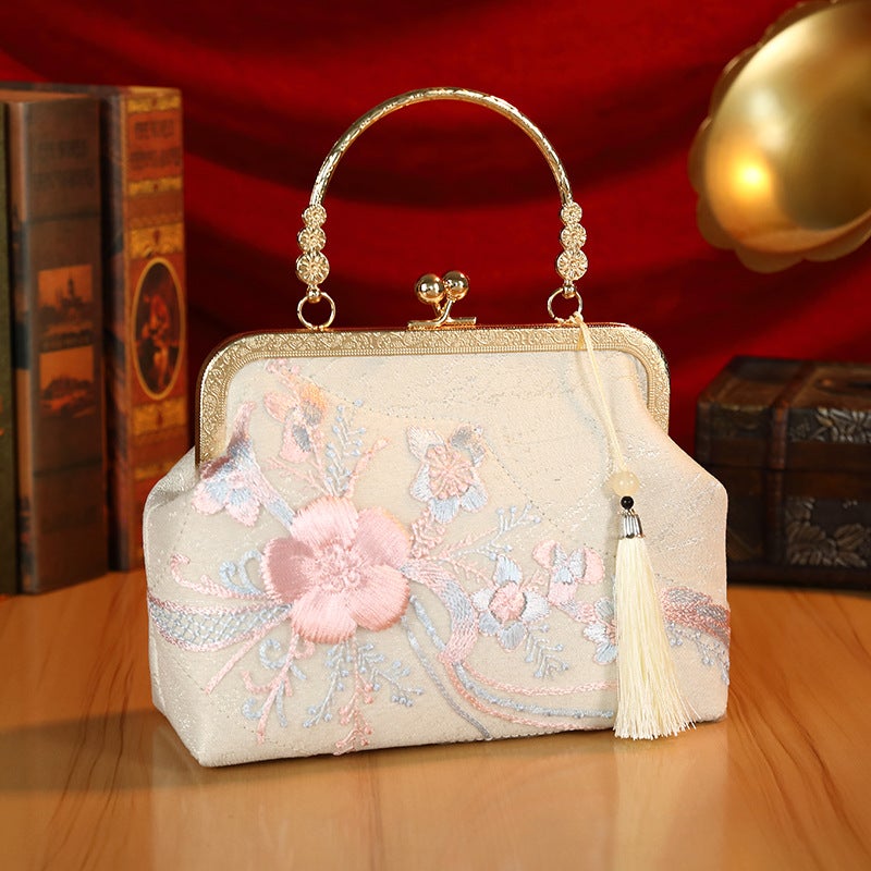 Chinese Floral Retro Crossbody Bag - Image 4