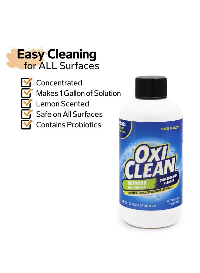 Outdoor Multipurpose Super Concentrated Cleaner - Makes 1 Gallon - Stain Remover - Driveway Cleaner for Concrete - Degreaser for Cement, Brick, Vinyl, and Patio Furniture