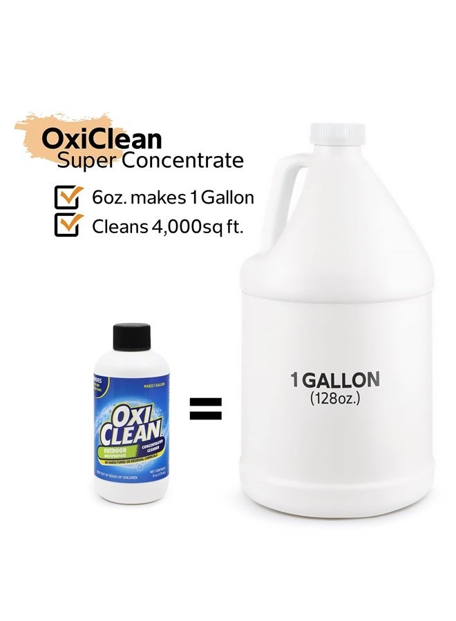 Outdoor Multipurpose Super Concentrated Cleaner - Makes 1 Gallon - Stain Remover - Driveway Cleaner for Concrete - Degreaser for Cement, Brick, Vinyl, and Patio Furniture