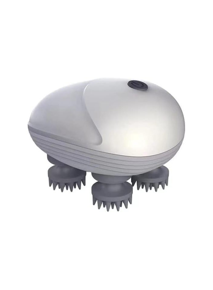 Electric Scalp Massager, Portable Waterproof Scalp Massager For Hair Growth, Stress Relief, Deep Cleaning, Full Body Massage With 4 Heads - Image 1