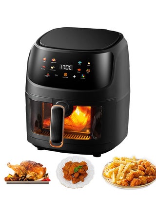 Air Fryer Oven,8-in-1 Air Fryers with Led Digital Touchscreen,with Visible Cooking Window,Oil-Free,Easy To Clean Non-Stick Basket,Customized Temp/Time,Automatic power off protection - pzsku/ZADD68591B5FE74E256D9Z/45/_/1706766853/8af04958-df94-4629-9b31-558d70cee9da