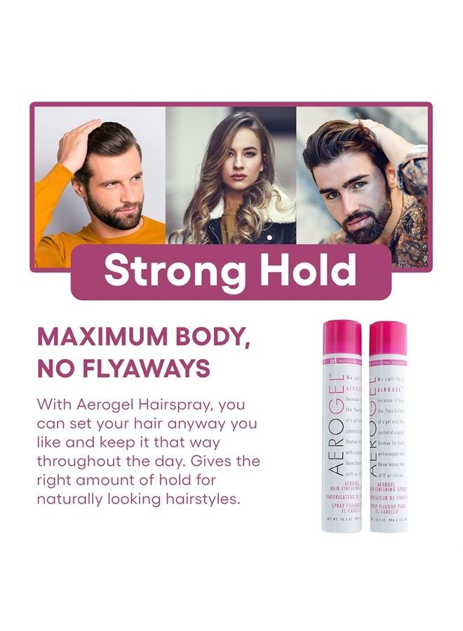 TRIDESIGN TRI Aerogel Hairspray - Non-Toxic Hair Finishing Spray for Styling, Volumizing and Holding Curly Hair with Flexible Hold - For Women and Men - Pack of 2 (10.5 Oz)  - Image 2