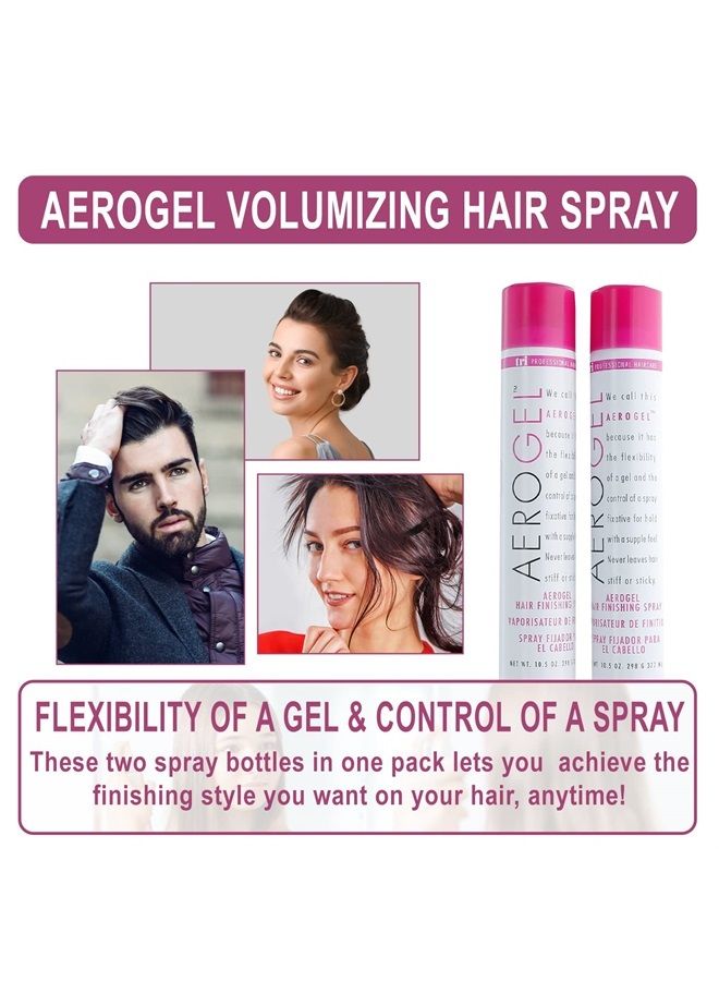 TRIDESIGN TRI Aerogel Hairspray - Non-Toxic Hair Finishing Spray for Styling, Volumizing and Holding Curly Hair with Flexible Hold - For Women and Men - Pack of 2 (10.5 Oz)  - Image 4