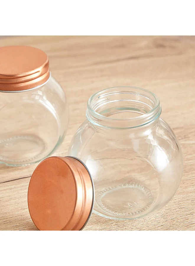 Home Box Essential 5-Piece Glass Spice Rack Set 18 x 10 x 8 cm