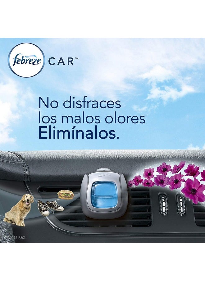 febreze مجموعة معطرات هواء السيارة من 5 قطع برائحة الكتان والسماء لمدة تصل إلى 150 يومًا  - Image 2