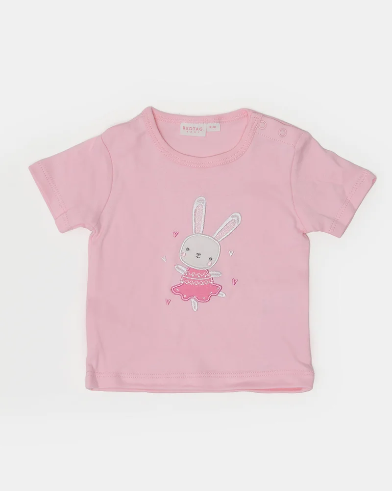 REDTAG Infant Girls Pink 5-Piece Gift Set