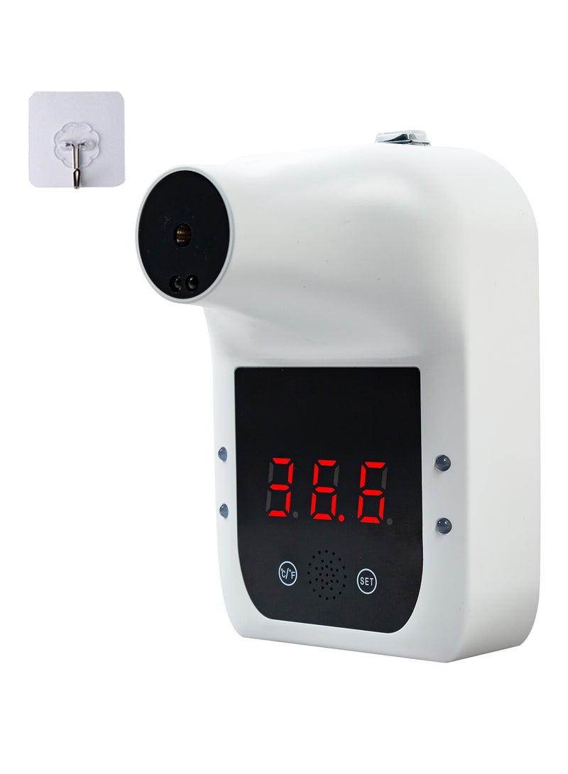 Non-contact Thermometer Digital Infrared Forehead Thermometer Wall-Mounted Self-service 0.5S Quick Test with Alarm LCD Display For Adults Kids School Office Hospital - Image 1