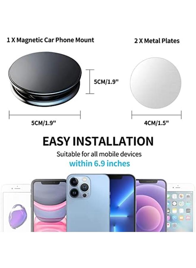 erorex Magnetic Phone Car Mount Dashboard Phone Holder For Car Nano Adhesive Super Strong Magnets 360° Rotation Universal Compatibility For Iphone Samsung Lg Gps Fits All Smartphones  - Image 4