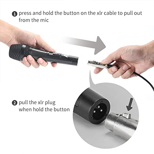 Audio Array AM-C27 XLR to TRS Cardioid Dynamic Handheld Microphone Sound for Live Events | Premium Built with 4.5M Cable | Singing, Public Meetings, Studio Recording, Live Sound, Party - Image 3