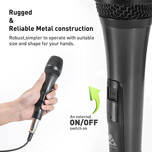Audio Array AM-C27 XLR to TRS Cardioid Dynamic Handheld Microphone Sound for Live Events | Premium Built with 4.5M Cable | Singing, Public Meetings, Studio Recording, Live Sound, Party - Image 5
