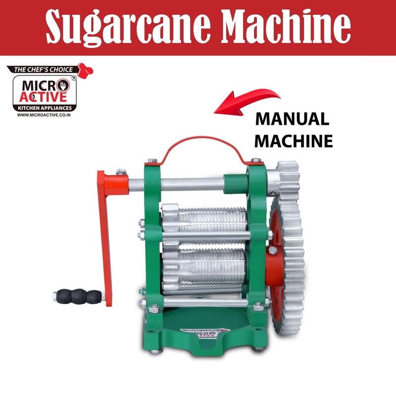 MICROACTIVE MICROACTIVE Hand Operated Manual Sugarcane Juicer Machine Sugarcane Squeezer For Home And Commercial Uses With High Graded Cast Iron Material 8X11X12 INCH  - Image 3