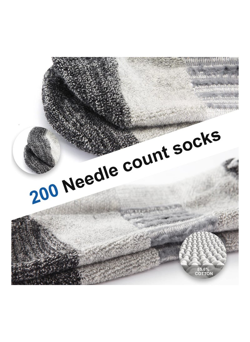 SYOSI Trainer Socks Ankle Socks Cushioned Sports Socks Invisible Crew Boat Socks Cotton Low Cut Breathable Cushion Running Socks Casual Nonslip Ankle Athletic Socks Non-Slip for Mens 6 Pairs One Size - Image 4