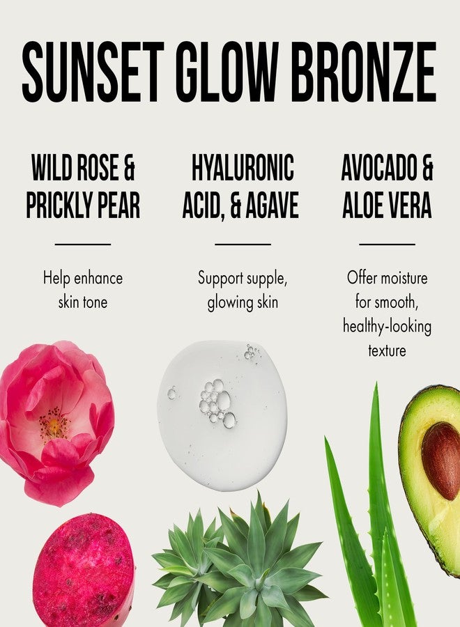 تان أسز يو لوشن تسمير البشرة Tan Asz U Giddy Up & Glow، 500X Sedona Sunset Wild Bronzer مع سيروم Wild Rose & Prickly Pear Glow، 13.5 أونصة سائلة - Image 4