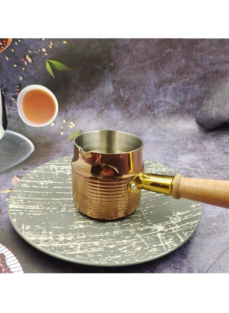 Small Sauce Pan, 13.5 Oz Stainless Steel Saucepan Butter Warmer - Small Melting Pot for Milk, Coffee, Tea, Soup - Stovetop & Dishwasher Safe - Image 4