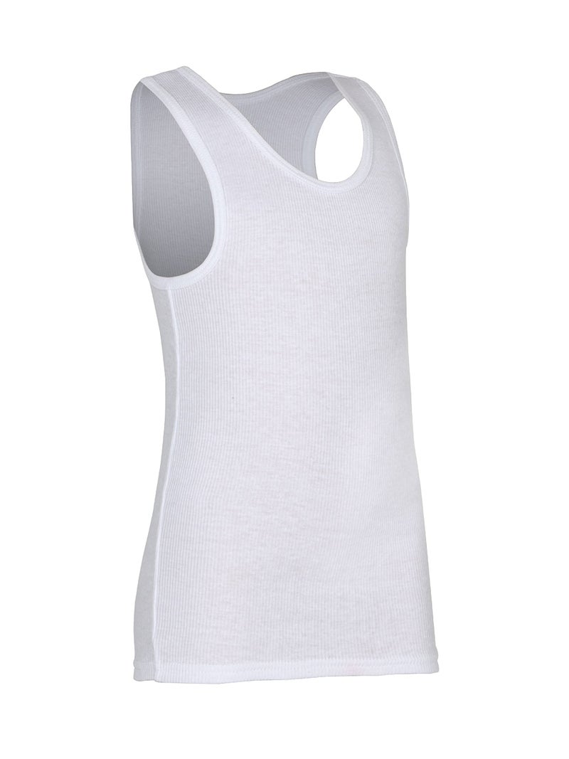 Fruit of the Loom boys Cotton Tank Top Undershirt (Multipack) Underwear, - 5 Pack White, X-Small US - Image 2