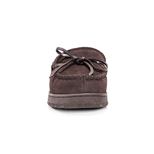 MUK LUKS Men's Paul Slipper, Chocolate, 12 - Image 4