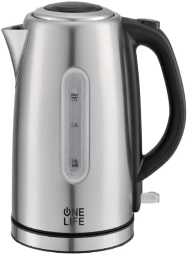 One Life Kettle Stainless Steel -EKC70S 2200W 1.7L Water-Light Indicator