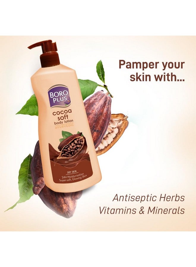 BOROPLUS Boro Plus Cocoa Soft Body Lotion For Skin Combination , 400 Ml, 1 Count - Image 4