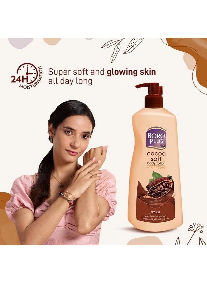 BOROPLUS Boro Plus Cocoa Soft Body Lotion For Skin Combination , 400 Ml, 1 Count - Image 5
