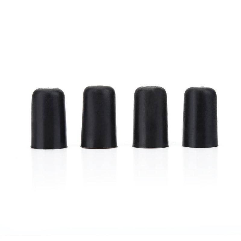 4Pcs Rubber Tip for Cello Endpin, Anti-slip End Pin Cover Protector Portable Cello Rubber Endpin Tip Protector Violin Accessories Black