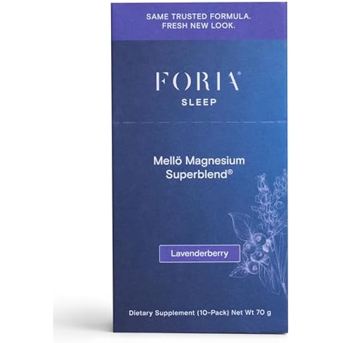 Ned mellö Magnesium Supplement Superblend Powder - Magnesium Glycinate with L-Theanine, GABA, and Trace Minerals - Supports Sleep, Relaxation, and Balanced Energy - Lavenderberry Flavor, 10-Pack, Singles - Image 1