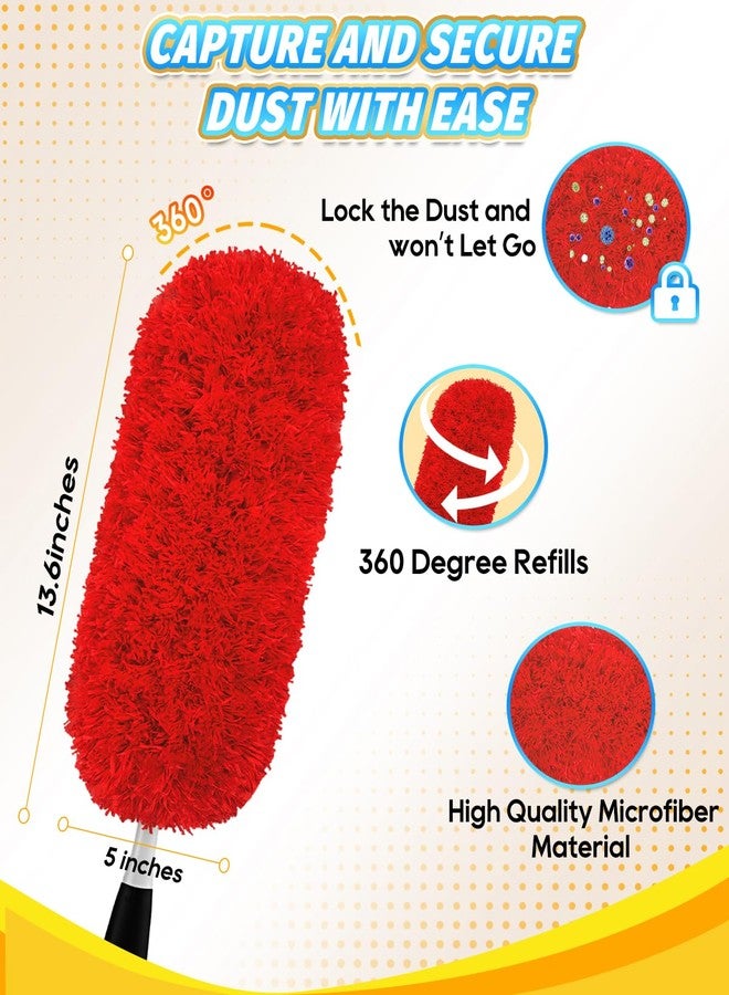 KEEPOW Reusable Microfiber Duster Refills Compatible with OXO Duster, Washable Dusters Refill Compatible with Good Grips Microfiber Extendable Dusters for Cleaning, 2 Pack(Handle is Not Included) - Image 3