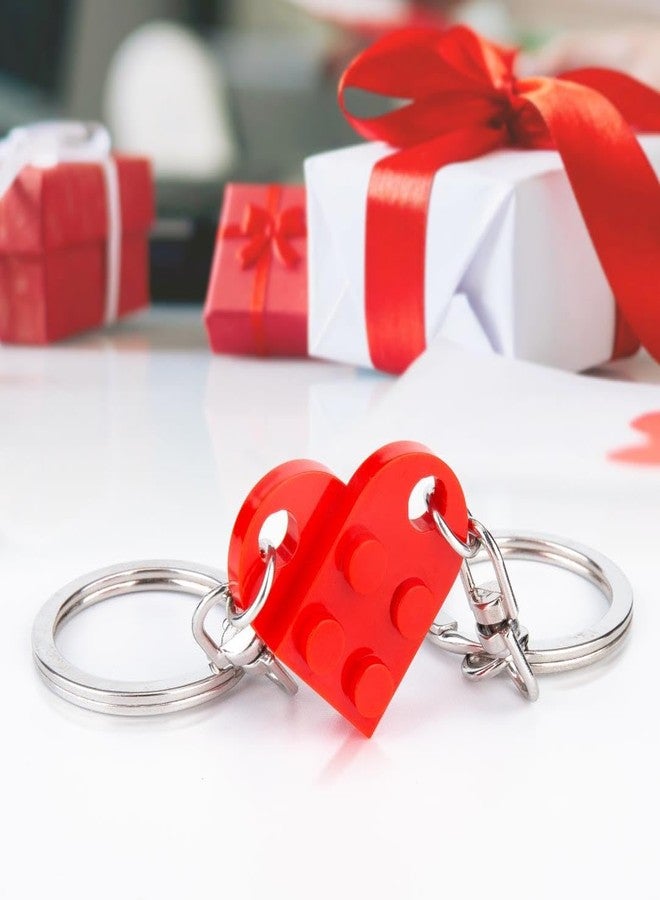 BOBIPRO Couples Matching Stuff Gifts - Red Heart Keychain, Matching Couple Heart Keychains Decorations Christmas Valentines Day Gifts for Boyfriend Girlfriend - Image 5